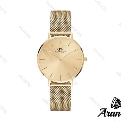 ساعت دنیل ولینگتون زنانه حصیری طلایی w-7293