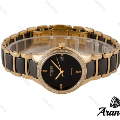 ساعت مچی سیتیزن VIP زنانه بند سرامیکی w-9004