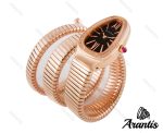 ساعت بولگاری ماری زنانه رزگلد نگین دار w-3204