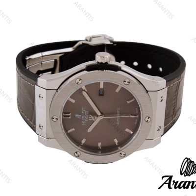 ساعت مردانه هابلوت اتوماتیک تک موتوره نقره ایm-7304