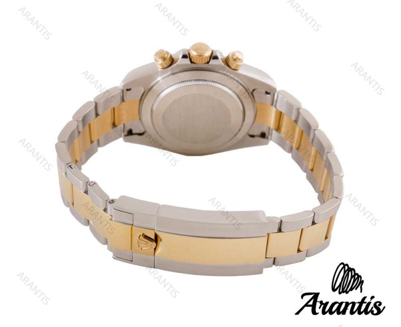 ساعت رولکس دیتونا مردانه دو رنگ طلایی سیلور m-7604