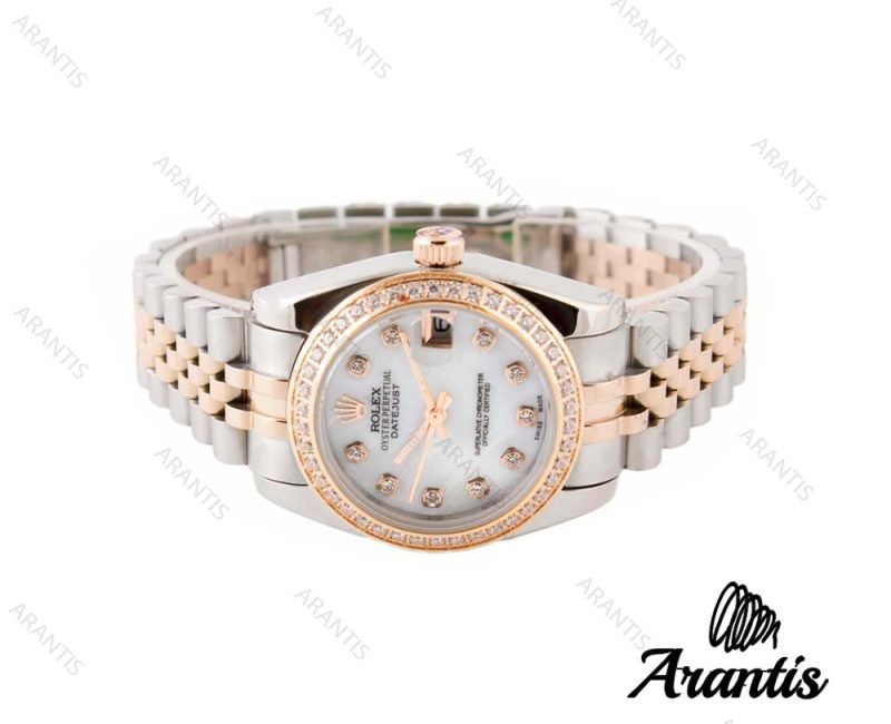 ساعت مچی رولکس دیت جاست زنانه مدیوم w-6433