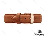 ساعت دنیل ولینگتون مردانه بند چرمی عسلی m-8353