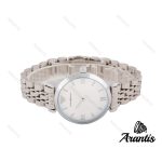 ساعت امپریو آرمانی زنانه نقره ای صفحه سفید ایندکس نگین w-0955