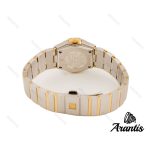 ساعت امگا زنانه دورنگ طلایی دورنگین صفحه طرح امگا w-2465