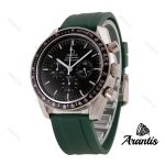 ساعت امگا اسپید مستر پروفشنال مردانه بند رابر سبز m-4965
