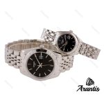ساعت ست سیتیزن سیلور صفحه مشکی s-5565