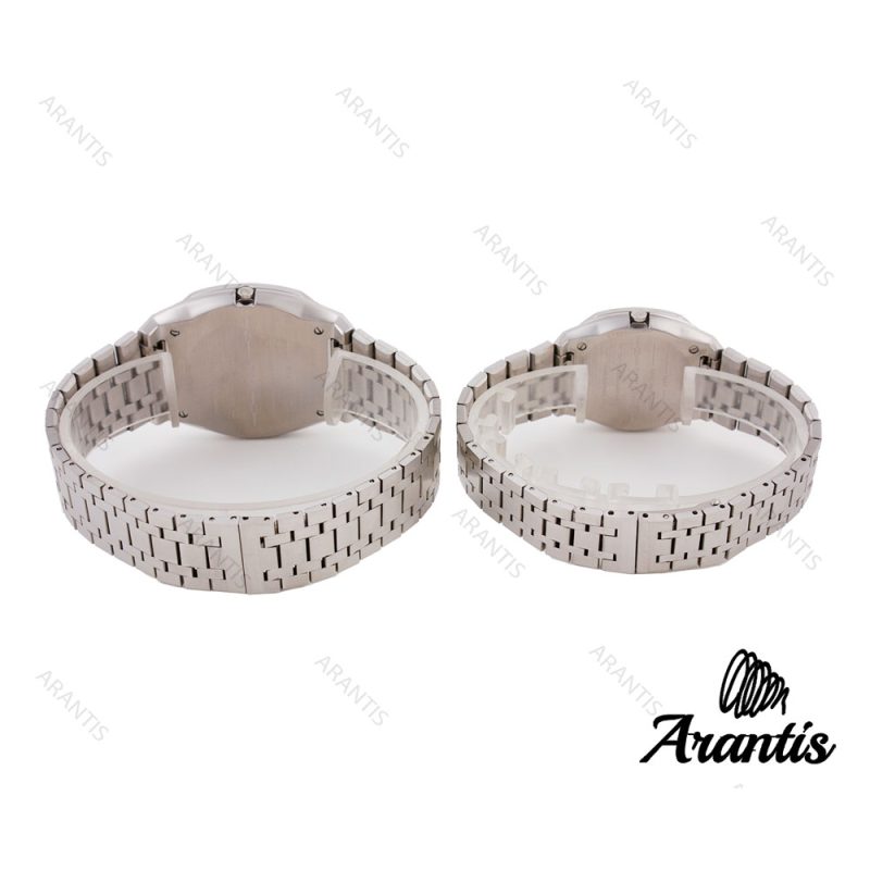 ست ساعت گوچی 25H استیل صفحه طوسی s-0475