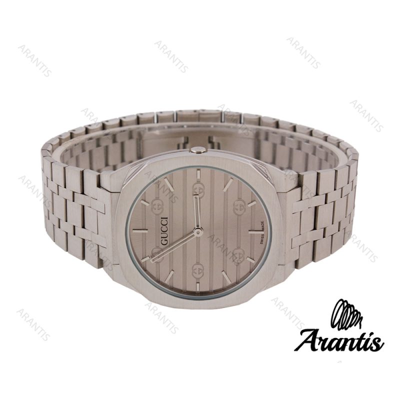گوچی 25H مردانه استیل صفحه طوسی m-8375