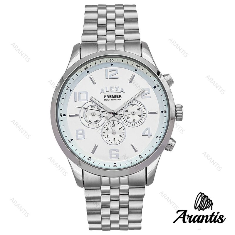 491 الکسا A0073 پریمیر مردانه استیل صفحه سفید