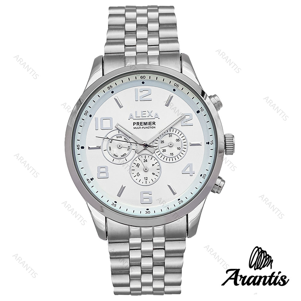 الکسا A0073 پریمیر مردانه استیل صفحه سفید