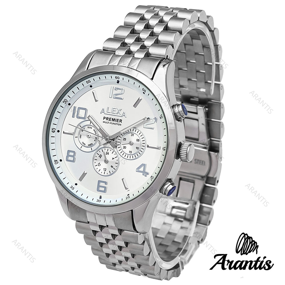 الکسا A0073 پریمیر مردانه استیل صفحه سفید