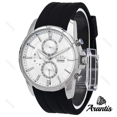 ساعت الکسا A0102 پریمیر مردانه سیلور صفحه سفید