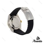 ساعت مردانه رولکس DateJust 2 طلایی بند رابر مشکی