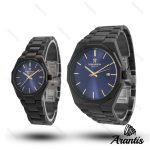 ساعت ست رومانسون فول مشکی دایمند s-10072
