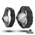 ساعت ست رومانسون فول مشکی دایمند s-10072