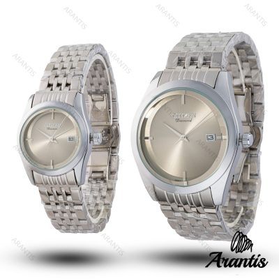 ساعت ست سیتیزن diamond سیلور صفحه بژ s-10217