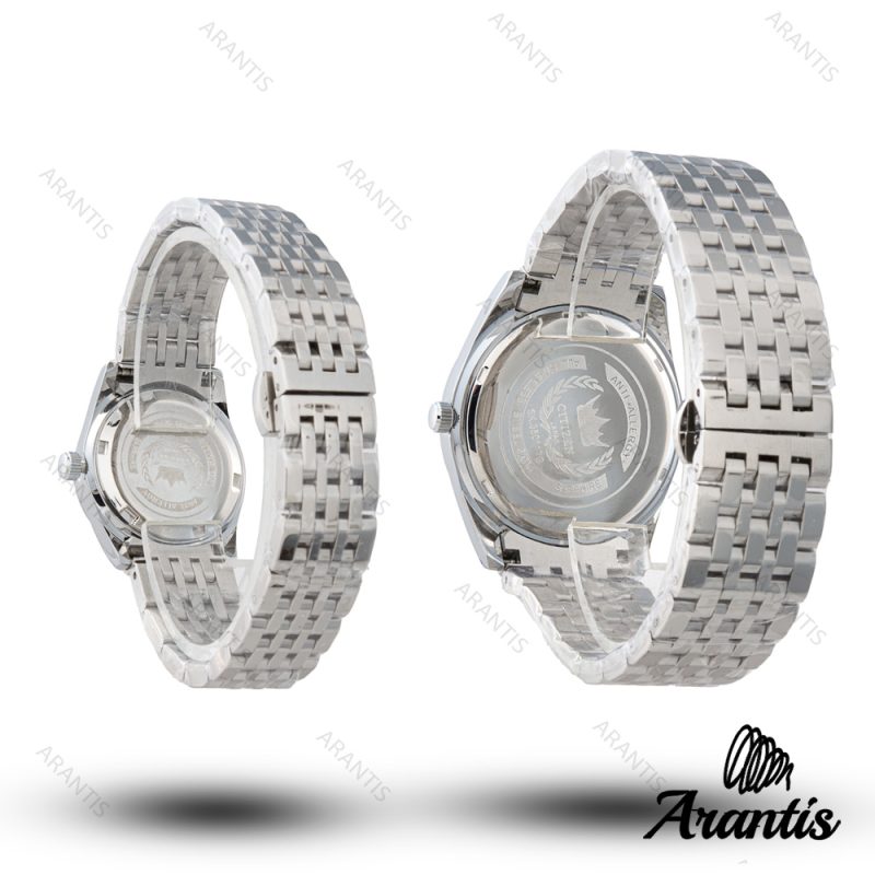 ساعت ست سیتیزن diamond سیلور صفحه بژ s-10217