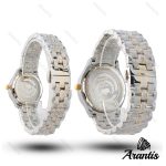 ساعت ست رومانسون diamond سیلور طلایی صفحه قهوه ای s-10205