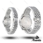 ساعت ست رومانسون diamond تمام سیلور s-10208