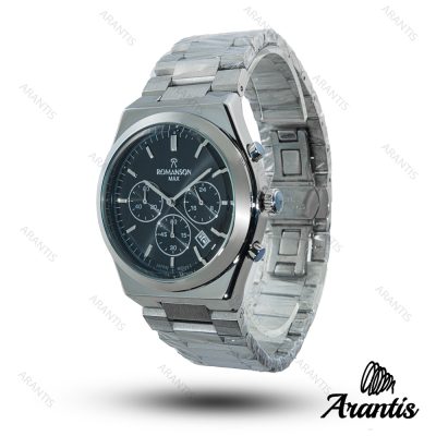 ساعت مردانه رومانسون مکس سیلور صفحه مشکی m-10231