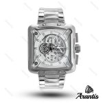 ساعت مردانه الگانس diamond سیلور صفحه سفید s-10241