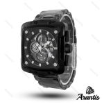 ساعت مردانه الگانس diamond تمام مشکی صفحه مستطیل s-10240
