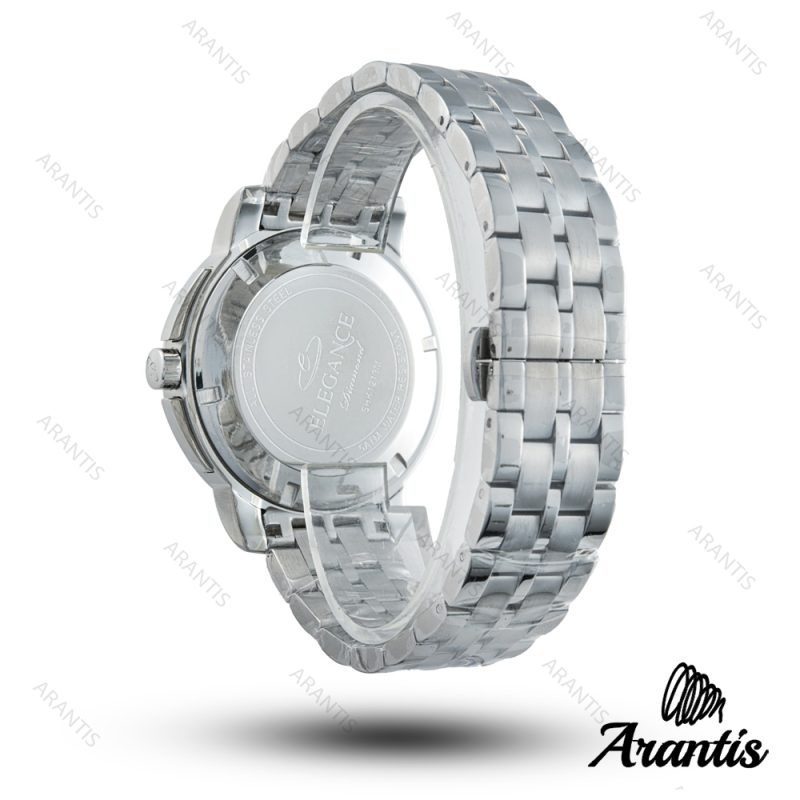 ساعت مردانه الگانس diamond سیلور صفحه تیفانی m-10239