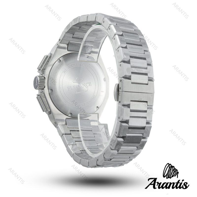 ساعت مردانه الگانس diamond سیلور صفحه طوسی m-10235