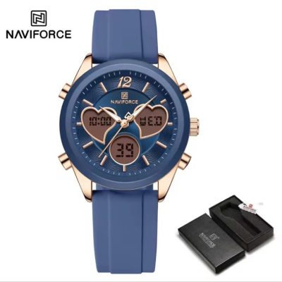 ساعت مچی اورجینال نیوی فورس NF5045 آبی قلبی مدل w-10346