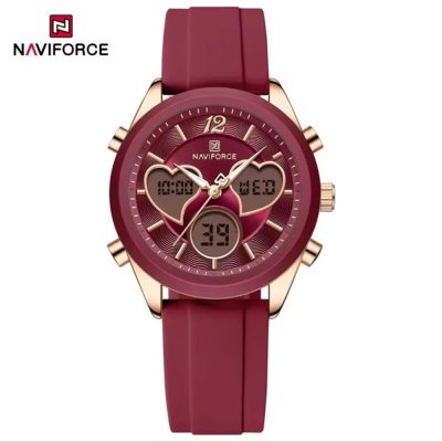ساعت مچی اورجینال نیوی فورس NF5045 قرمز قلبی مدل w-10347