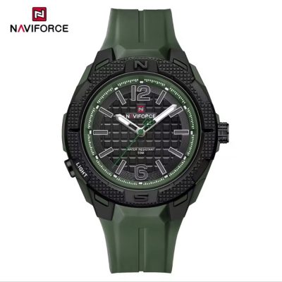 ساعت مچی اورجینال نیوی فورس NF7126 سبز قاب مشکی مدل m-10353