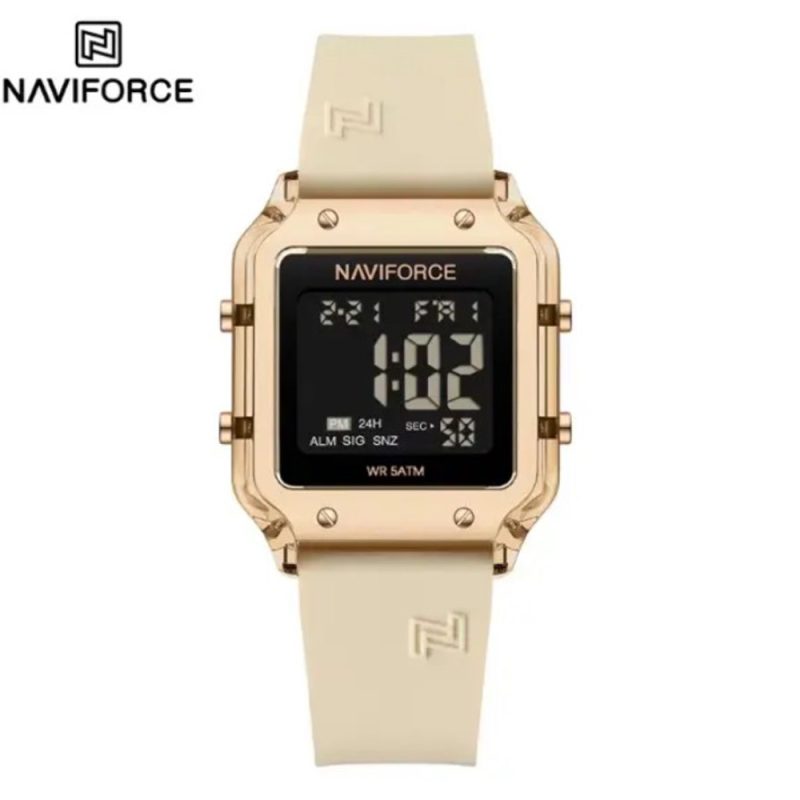 10382 ساعت دیجیتال نیوی فورس مدل NF7120 بند رابر کرم مدل m-10382