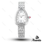 ساعت بولگاری زنانه ماری سیلور صفحه مشکی نگین دار w-10285