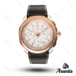 ساعت بولگاری مردانه کرنوگراف octo finissimo اکتو فینیسیمو صفحه سفید رزگلد m-10305
