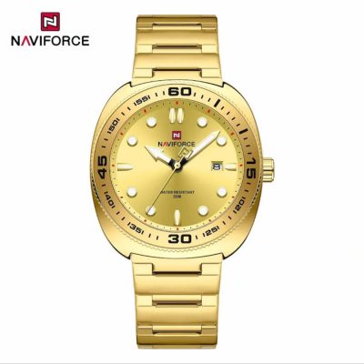 ساعت مچی مردانه نیوی فورس NF 9250 تمام طلایی مدل m-10444