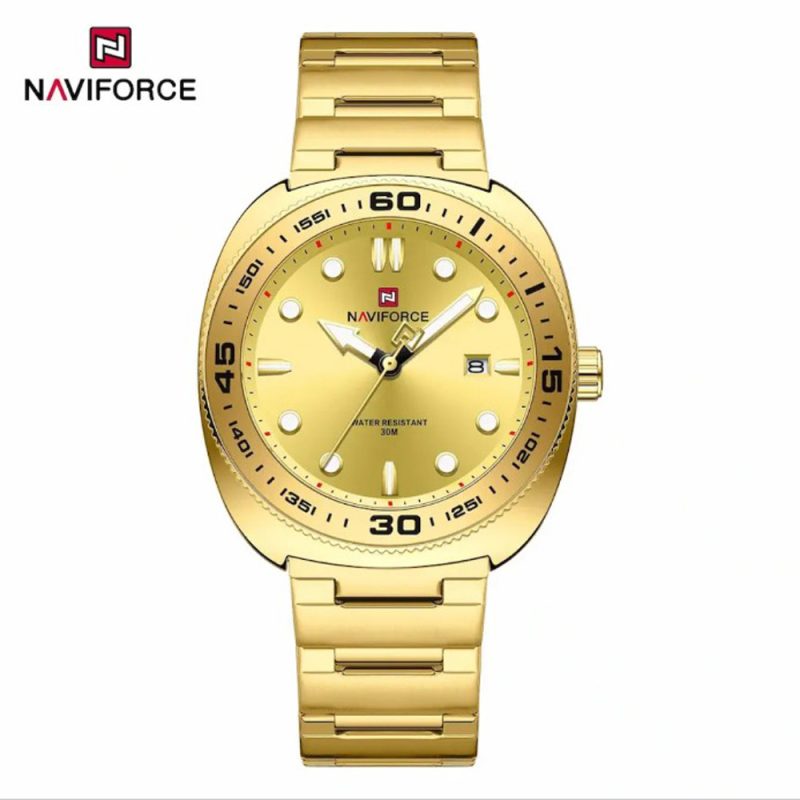 10444 ساعت مچی مردانه نیوی فورس NF 9250 تمام طلایی مدل m-10444