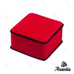 خرید جعبه چوبی رویه مخمل ساعت قرمز b-10618
