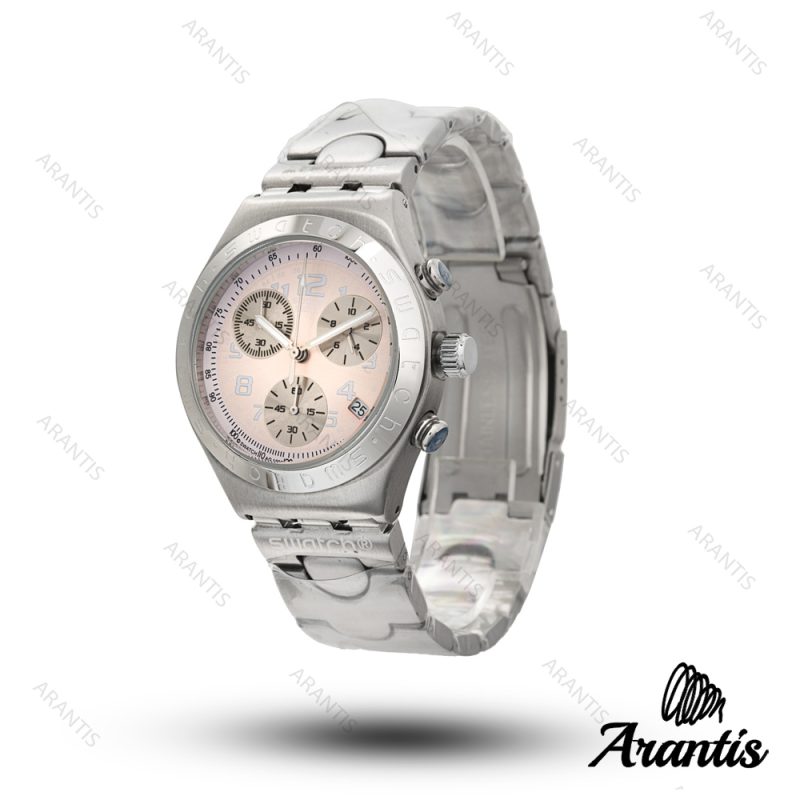 ساعت مچی سواچ کرنو تمام استیل صفحه سفید مدل w-10674