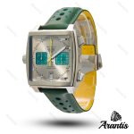 ساعت تگ هویر موناکو مردانه بند چرم سبز m-10682