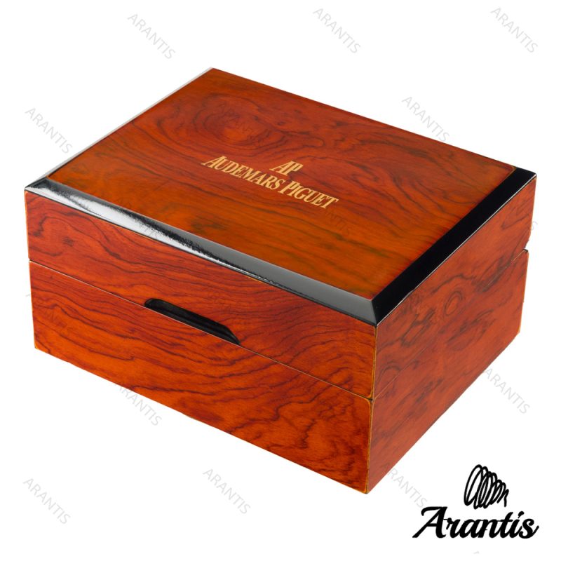 خرید جعبه چوبی ساعت اودمار پیگه قهوه ای b-10601