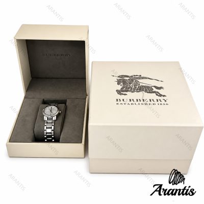 خرید جعبه ساعت اورجینال بربری سفید b-10651